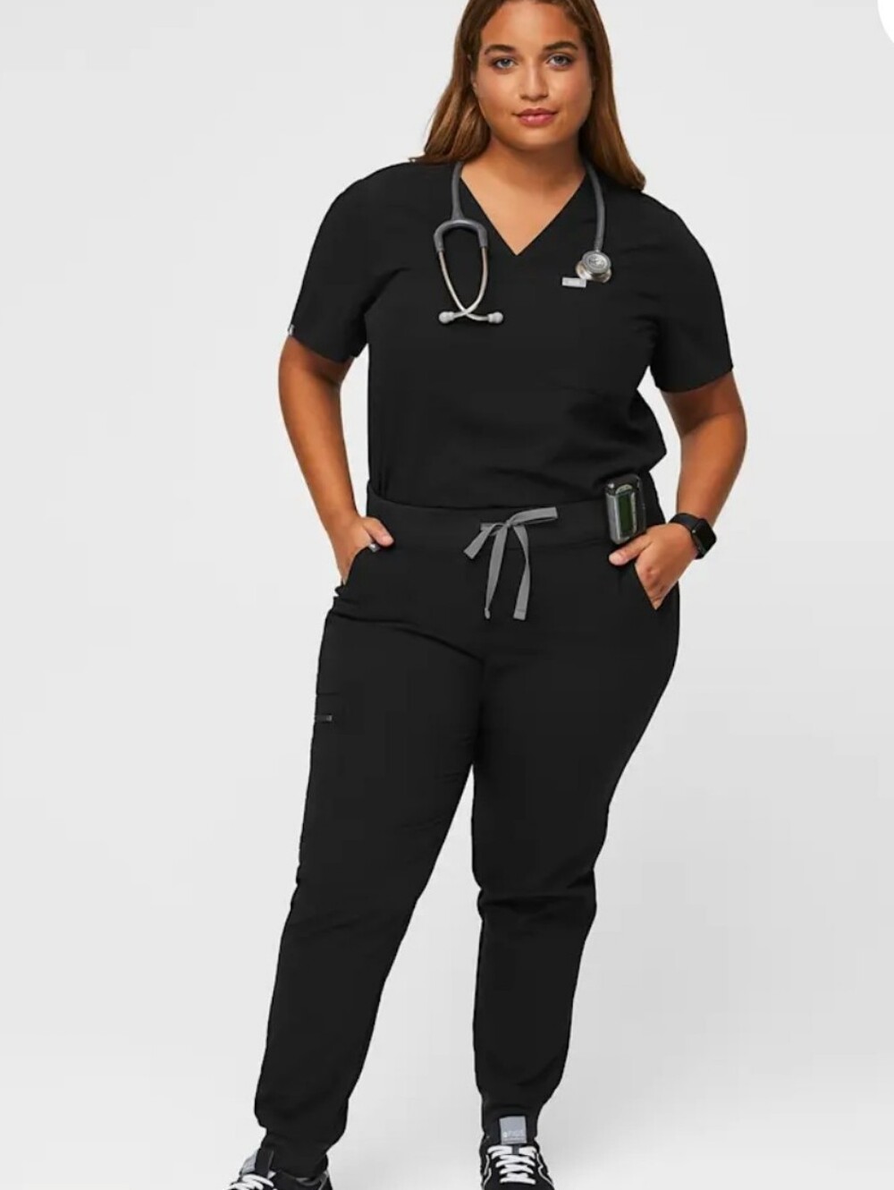 Figs Women’s Black Zamora Scrub Jogger Pants Size XL